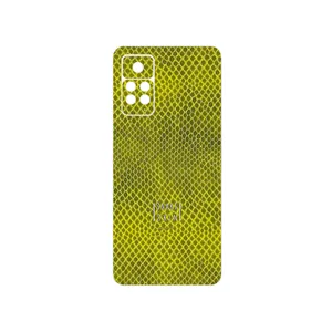 MAHOOT Yellow Snake Skin Cover Sticker for Xiaomi Redmi Note 11 Pro