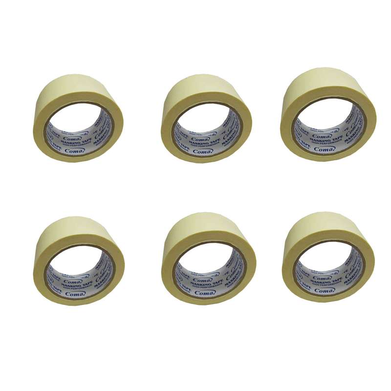 چسب پهن کوما کد 02 عرض 4.8 سانتی متر بسته 6 عددی