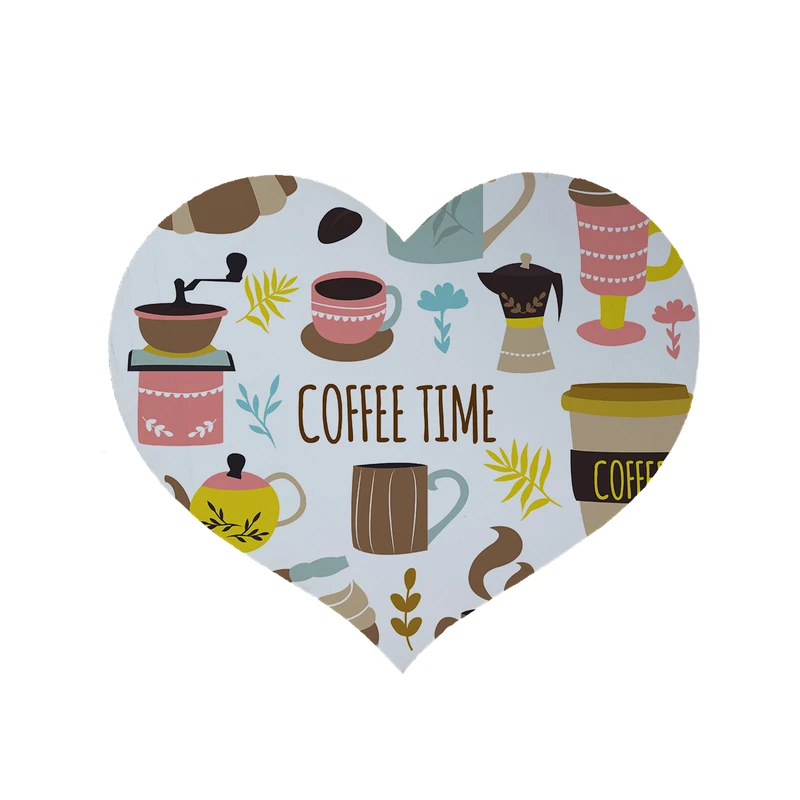 پادری مدل قلب طرح کافی کد 8769 سایز 90x90 سانتی متر 