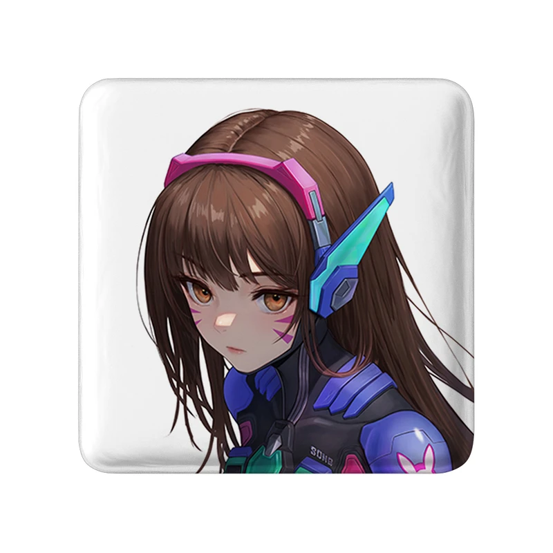 مگنت خندالو طرح بازی اورواچ (Overwatch) مدل مربعی کد 31607