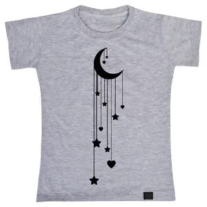 تی شرت دخترانه 27 مدل ماه و ستاره کد V122