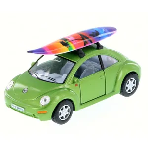 ماشین بازی کینزمارت مدل New Beetle with Surfboard کد 5028DS