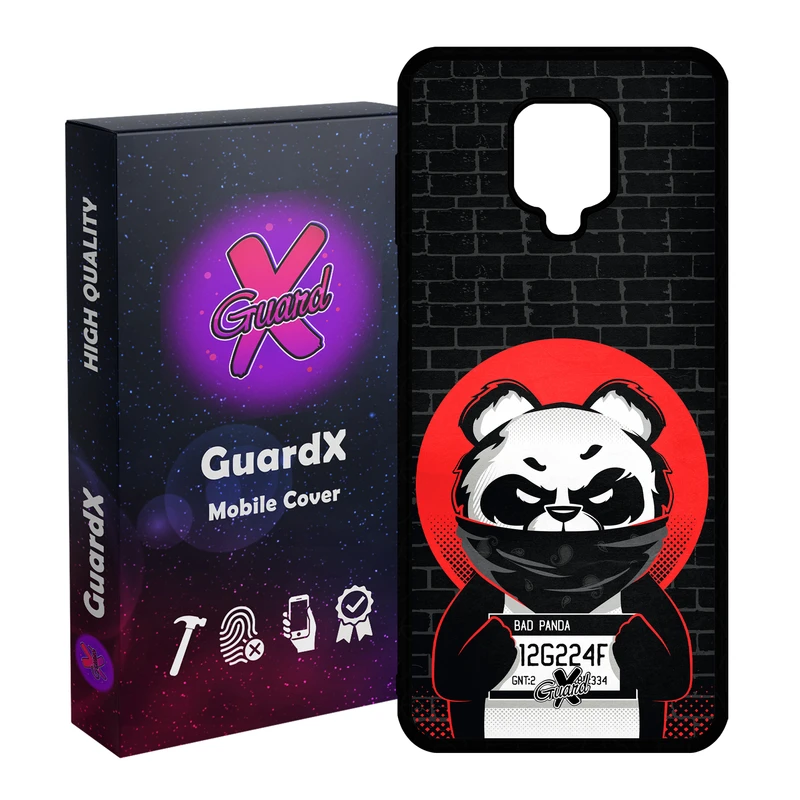 کاور گارد ایکس طرح Panda مدل Glass10241 مناسب برای گوشی موبایل شیائومی Redmi Note 9S / Note 9 Pro / Note 9 Pro Max
