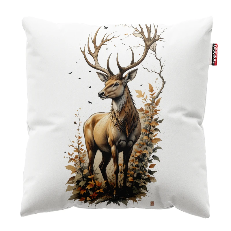 کوسن مدل گوزن سایز 30*30 سانتی متر