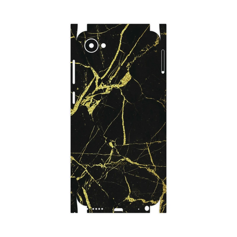 برچسب پوششی ماهوت مدل Graphite-Gold-Marble-FullSkin مناسب برای گوشی موبایل اچ تی سی Desire 12