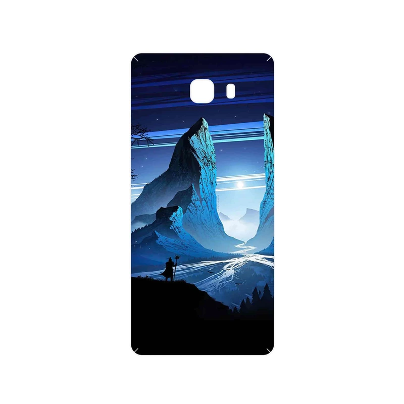 برچسب پوششی ماهوت مدل Blue Mountains Digital Art مناسب برای گوشی موبایل سامسونگ Galaxy C9 Pro