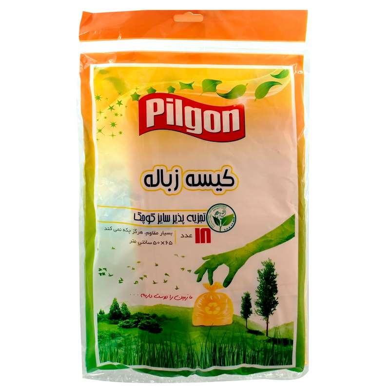 کیسه زباله پیلگون مدل GB_TAJ_SY18 کد 5065 بسته 18 عددی