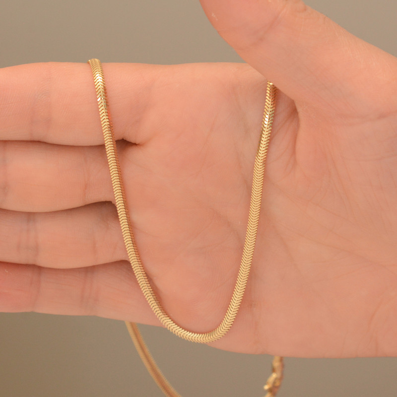 زنجیر طلا 18 عیار زنانه الن نار مدل سه بعدي کد EN45