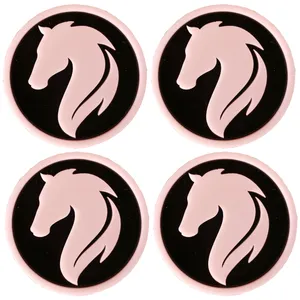 درپوش رینگ خودرو مدل HORSE W-COL PLUS مناسب برای دنا بسته 4 عددی