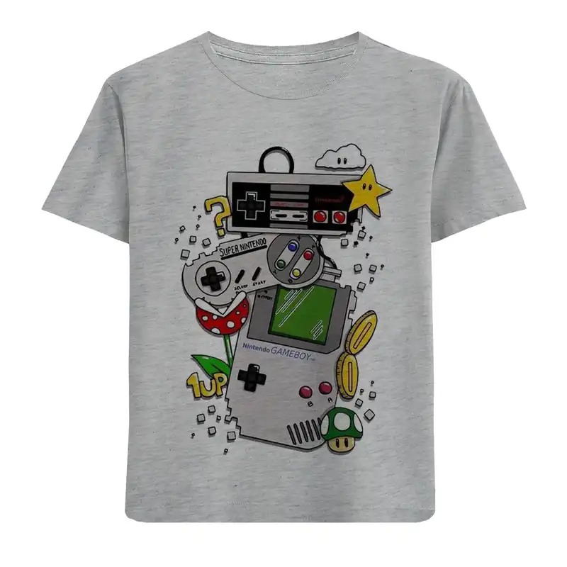 تی شرت آستین کوتاه بچگانه مدل آتاری دستی F833