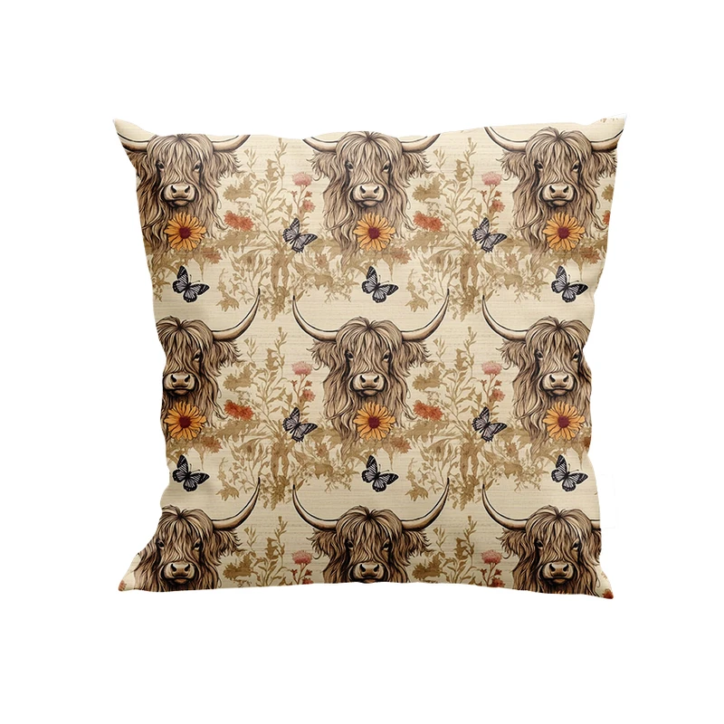 کوسن پاد آفرین مدل گاو شاخ دار کد DKK1157