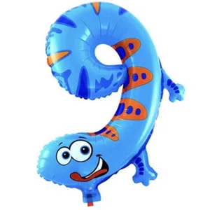 بادکنک فویلی پارتی لند تهران مدل عدد 9 طرح حیوانات کد 2035