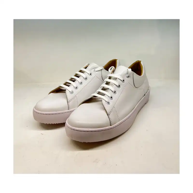 کفش روزمره زنانه سرزمین چرم کد 141735 رنگ سفید