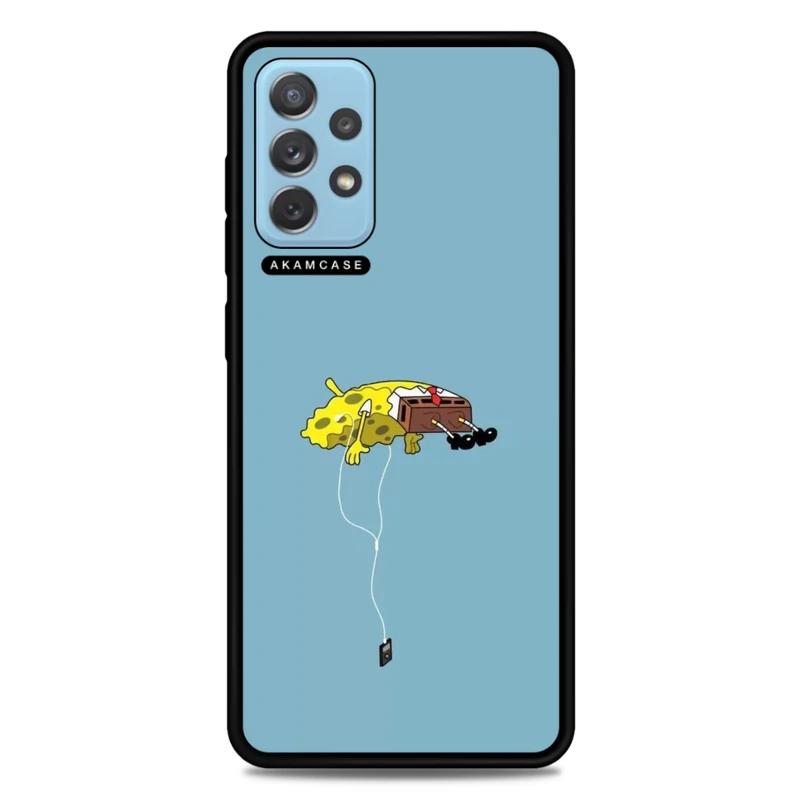 کاور آکام مدل AMC-WSGA72-SPONGE BOB1 مناسب برای گوشی موبایل سامسونگ Galaxy A72