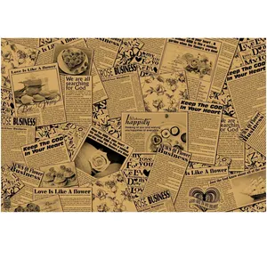 کاغذ کادو مدل روزنامه بسته 5 عددی