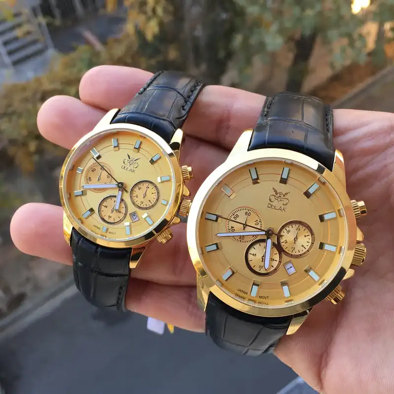 ست ساعت مچی عقربه ای زنانه و مردانه اوبلاک مدل 72697