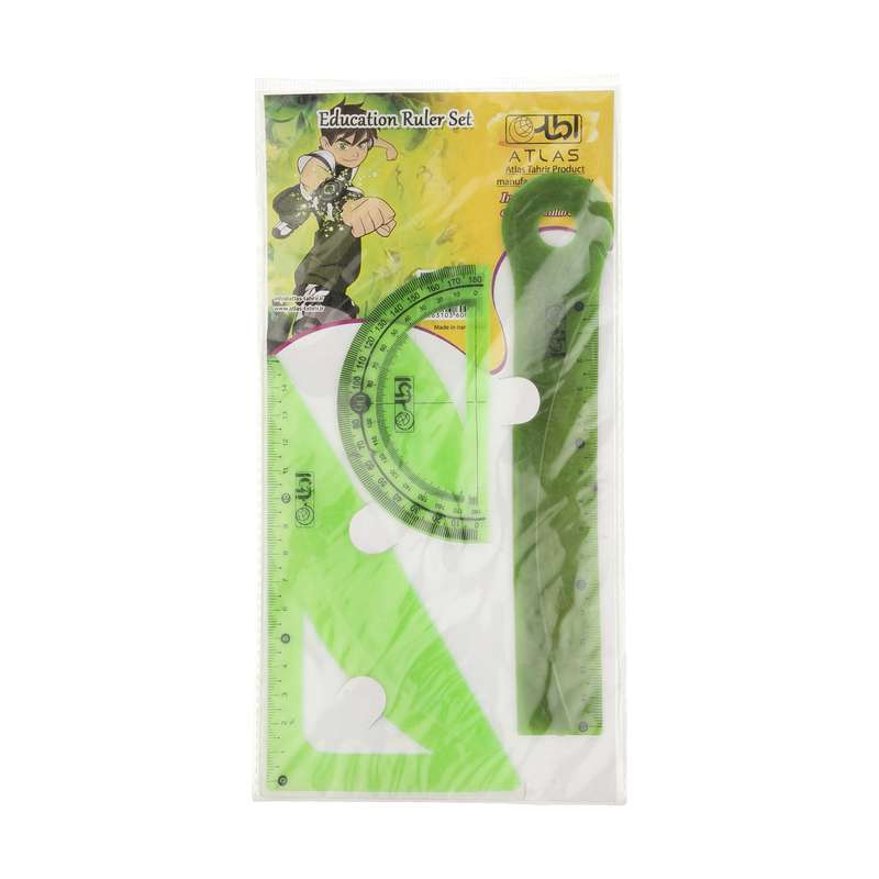 ست خط کش اطلس مدل بن کد 120054 مجموعه 3 عددی