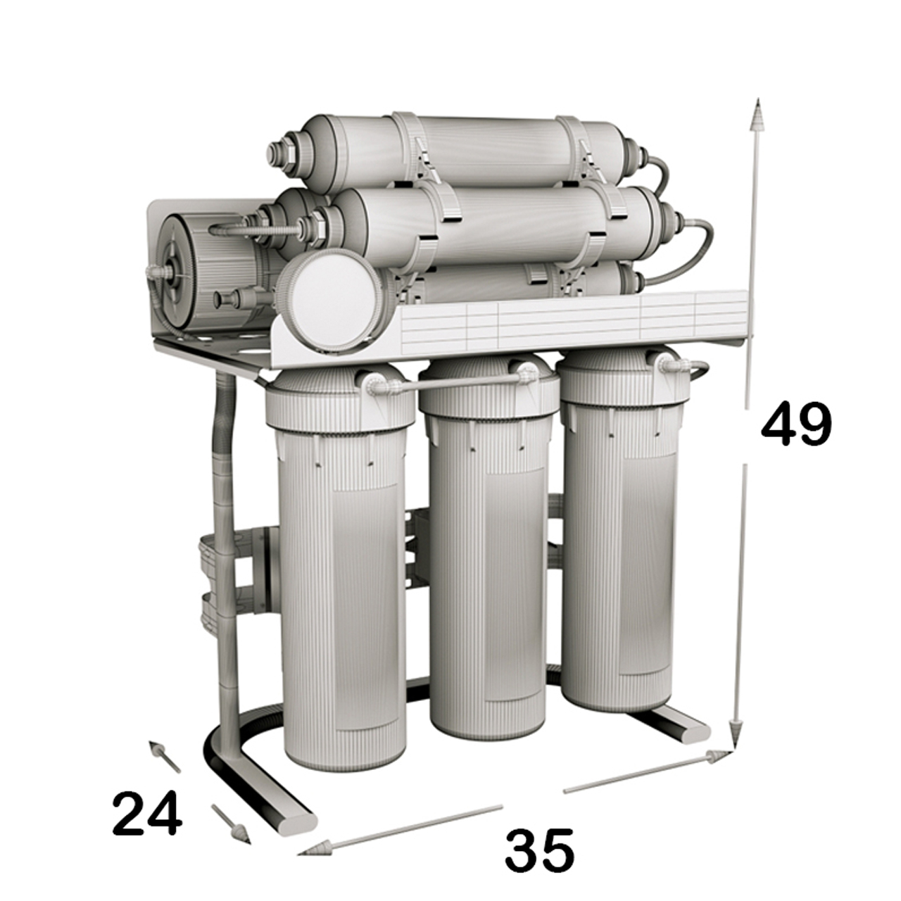 دستگاه تصفیه آب اس اس وی مدل UltraTec 2W X800 به همراه شیر دوکاره