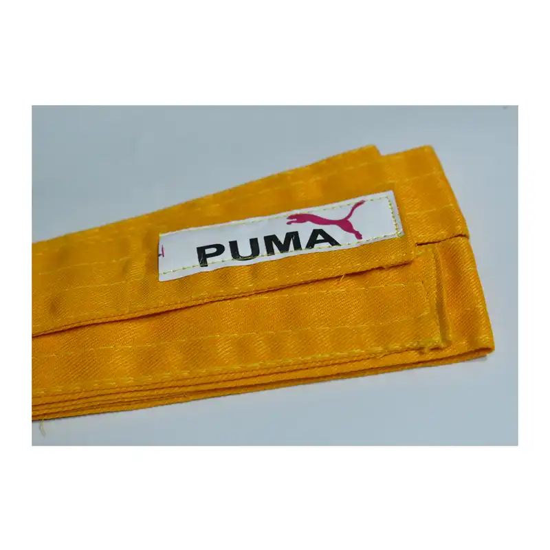 کمربند کاراته مدل نازک کد PUM-100 رنگ زرد