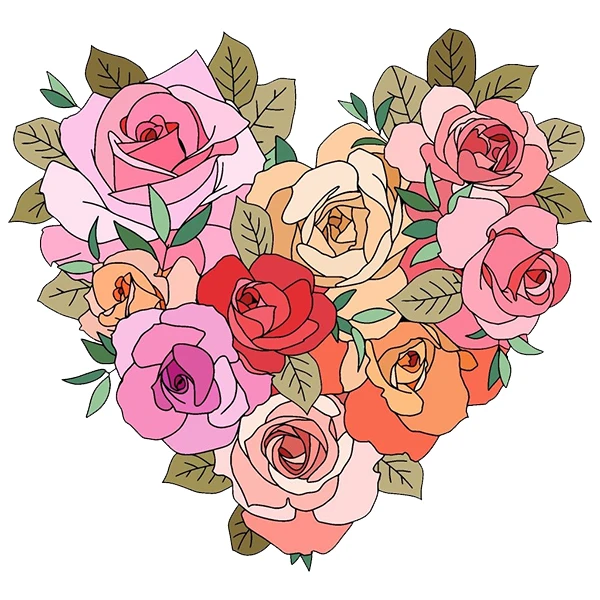 استیکر پارچه و لباس پاد آفرین طرح گل کد 3723