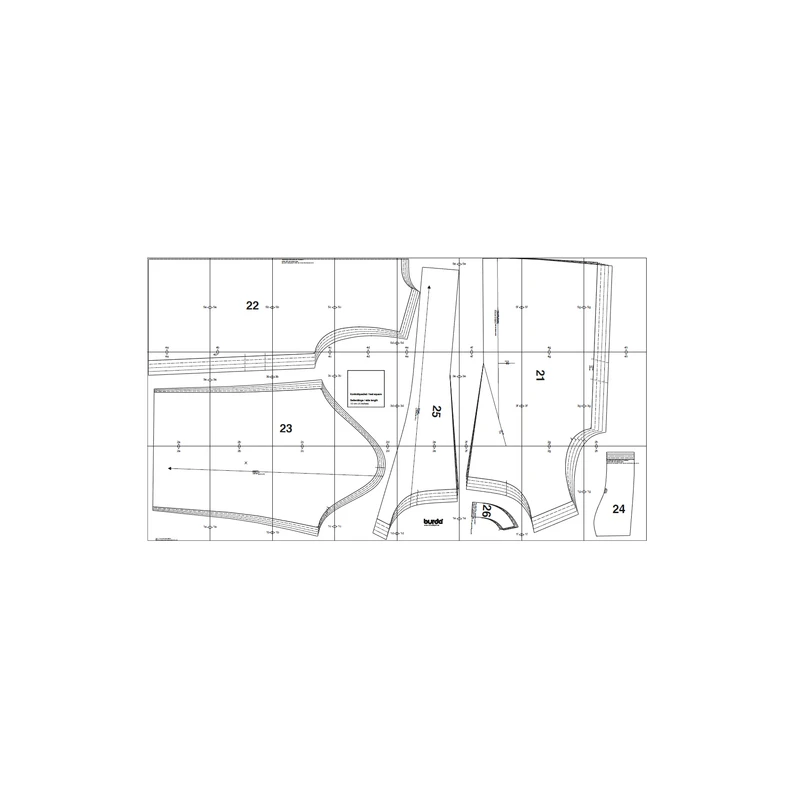 الگو خیاطی کت رگالی زنانه کد 1003 سایز 36 تا 44 متد مولر