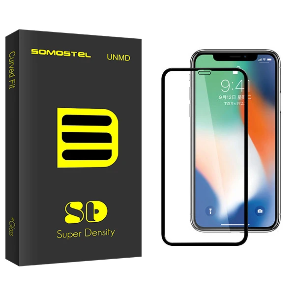 محافظ صفحه نمایش سوماستل مدل SD Glass مناسب برای گوشی موبایل اپل Iphone X