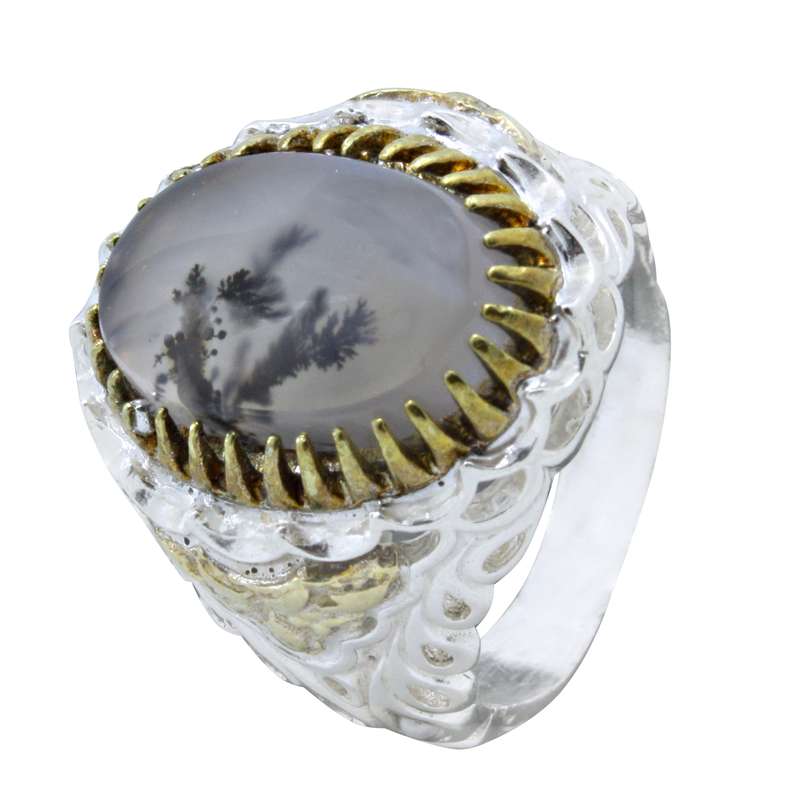 انگشتر نقره مردانه مدل شجر کد xl