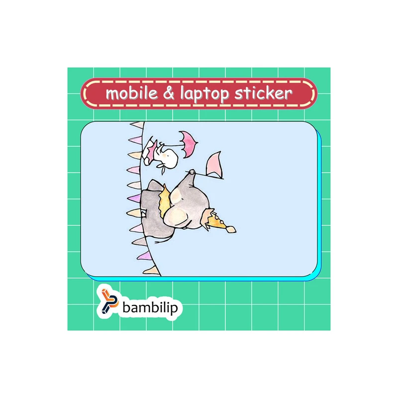 استیکر بامبیلیپ مدل کارت عابر طرح فیل و خرگوش کد 0853938