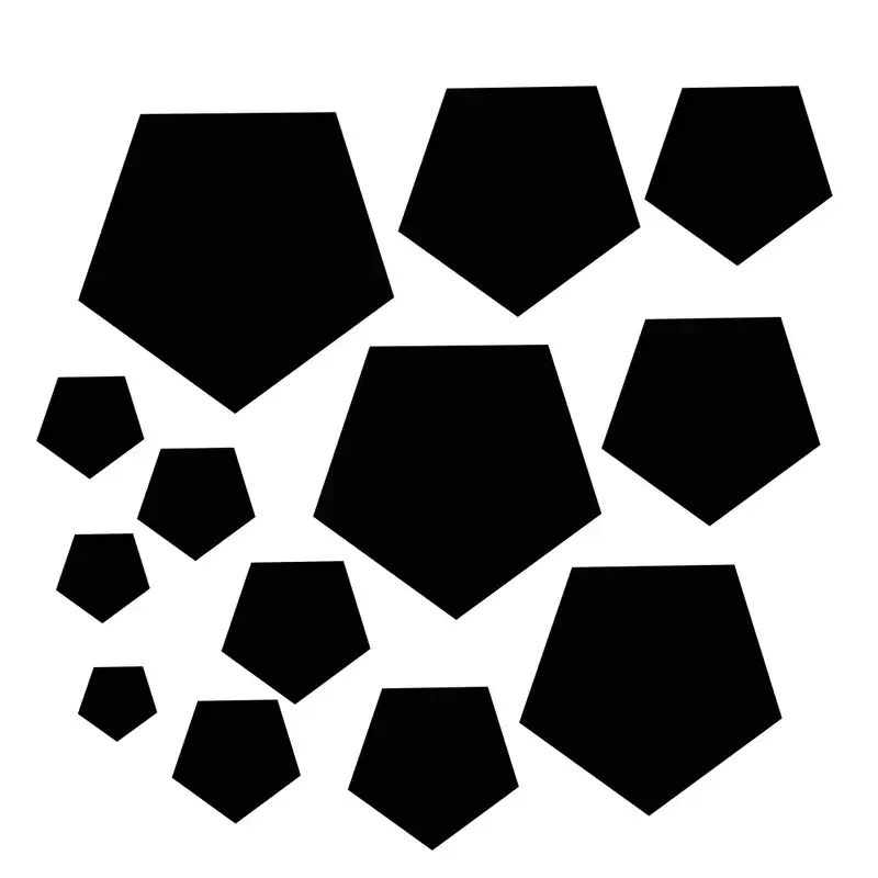 شابلون باتیس آرت طرح پنج ضلعی کد 674