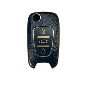 کاور ریموت و سوئیچ خودرو ام آر جی مدل 783 طرح چرمی مناسب برای کیا سراتو