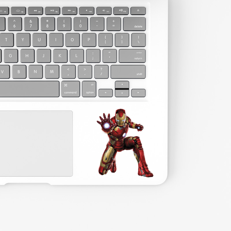 استیکر لپ تاپ و موبایل بووم طرح Marvel مدل Iron Man کد UV071
