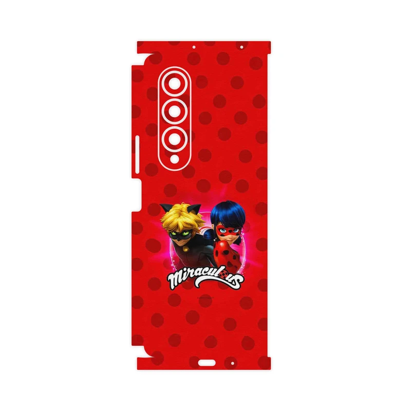 برچسب پوششی ماهوت مدل Ladybug and Cat Noir-FullSkin مناسب برای گوشی موبایل سامسونگ Galaxy Z Fold4