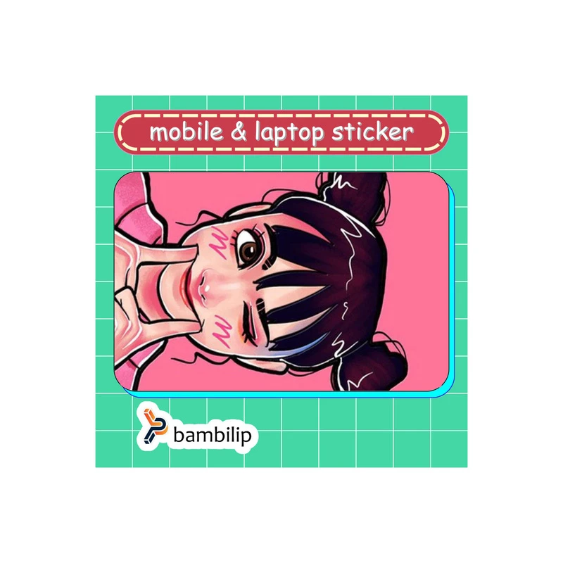 استیکر بامبیلیپ مدل کارت عابر طرح دختر چشمک زن کد 1204922