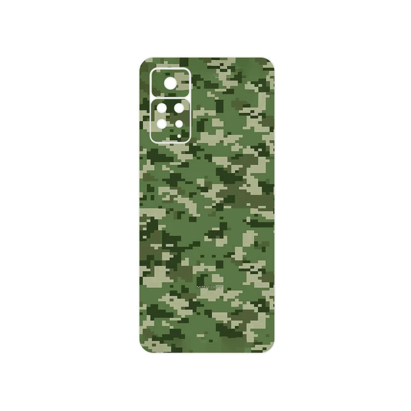 برچسب پوششی ماهوت مدل Army_Green_Pixel مناسب برای گوشی موبایل شیائومی Redmi Note 11 Pro Plus 5G (India)