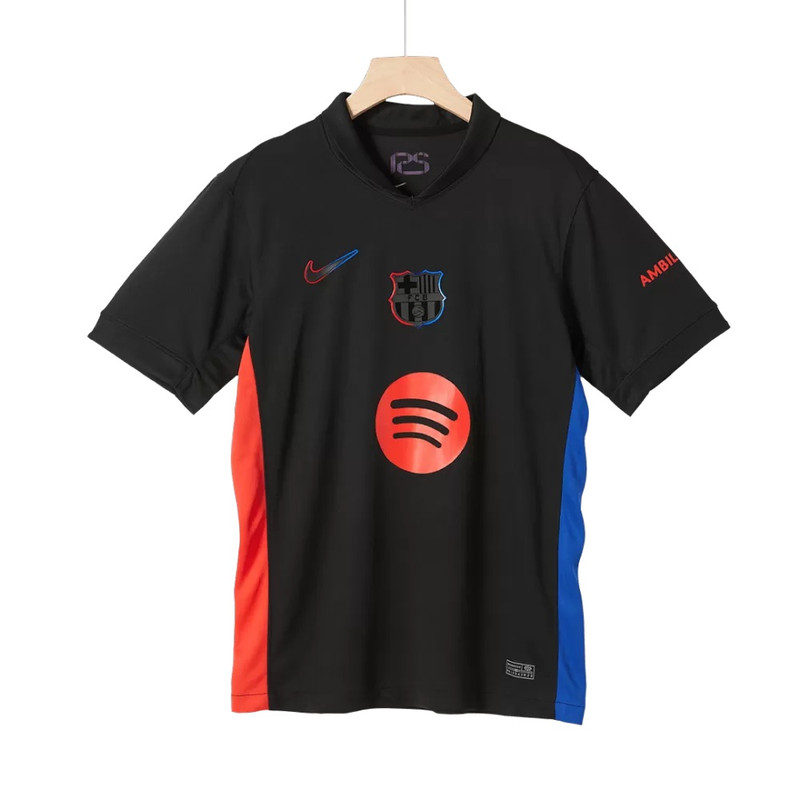 ست تی شرت و شلوارک ورزشی مردانه مدل بارسلونا Away 2025