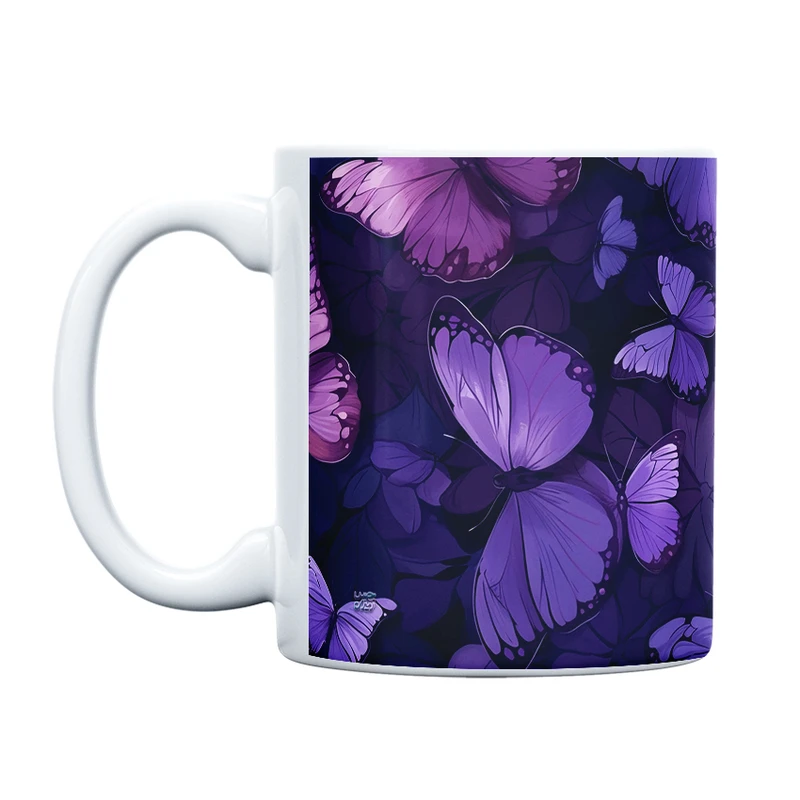 ماگ حس آمیزی طرح پروانه مدل کلاسیک کد 45