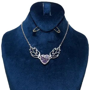 گردنبند نقره زنانه مدل بال فرشته کد 124