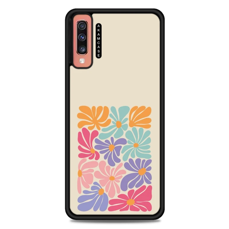 کاور آکام مدل AMC-WSGA70-FLOWERS-18 مناسب برای گوشی موبایل سامسونگ Galaxy A70