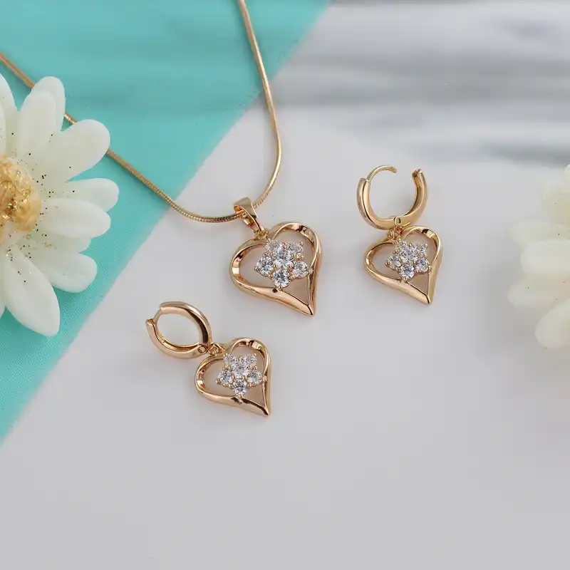 نیم ست زنانه ژوپینگ مدل قلب کد AA178