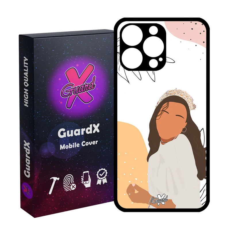 کاور گارد ایکس طرح دختر مدل Glass10367 مناسب برای گوشی موبایل اپل iPhone 14 Pro Max