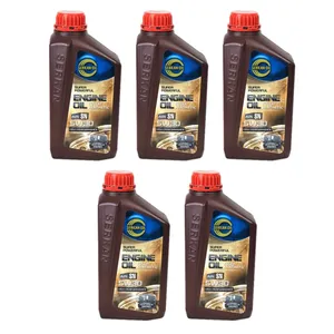 روغن موتور خودرو سرکان مدل SN5W30 حجم 1 لیتر بسته 5 عددی