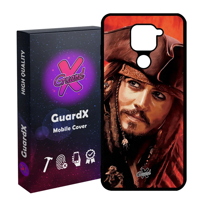 کاور گارد ایکس طرح Johnny Depp مدل Glass10205 مناسب برای گوشی موبایل شیائومی Redmi Note 9