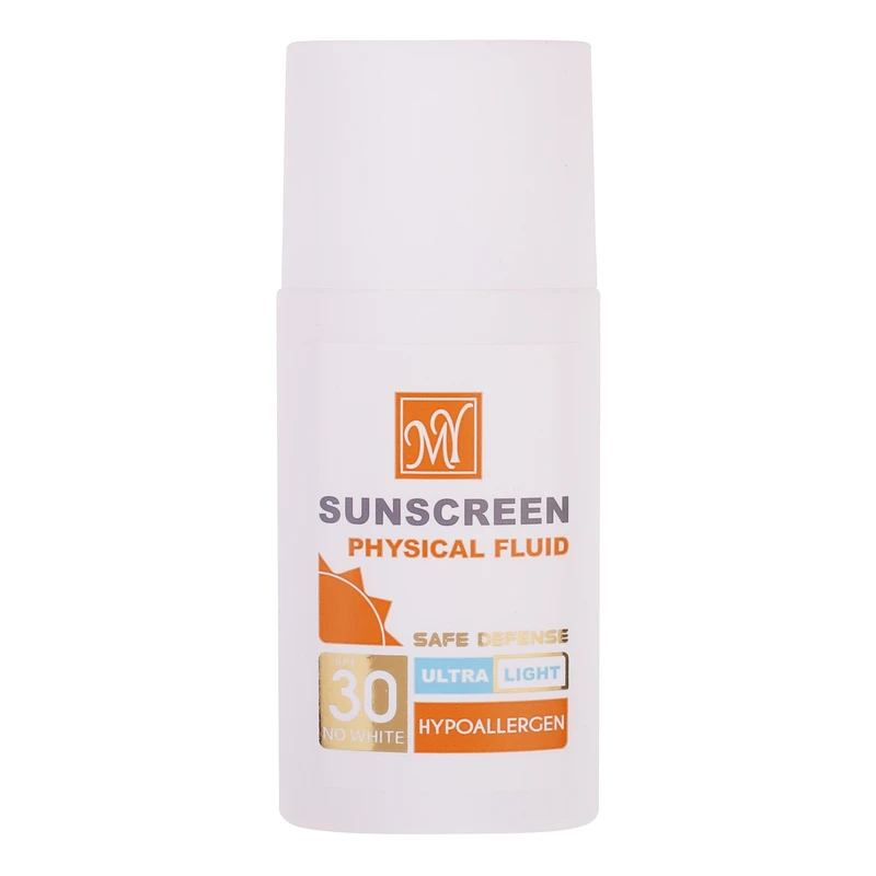 فلوئید ضدآفتاب بی‌رنگ مای +SPF30 مدل Hypoallergen مناسب انوع پوست، حجم 50 میلی‌لیتر