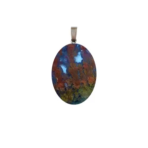 آویز گردنبند مدل عقیق کد L4