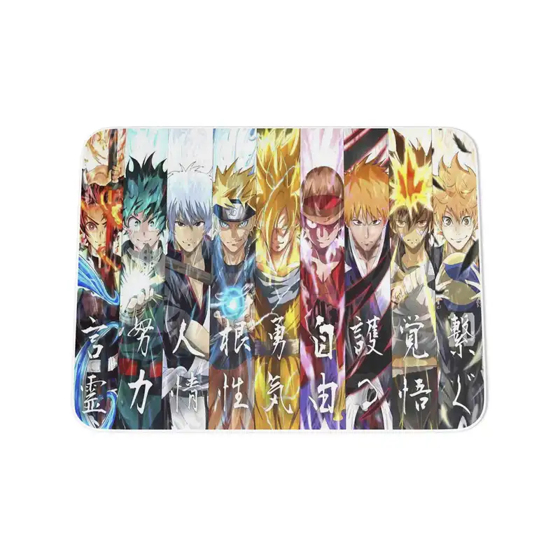 ماوس پد مدل  قهرمانان انیمه ای ناروتو وان پیس بلیچ کد MP027