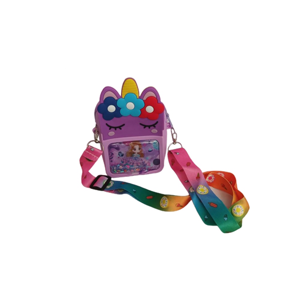 کیف رودوشی دخترانه مدل سیلیکونی آکواریومی فانتزی کد m01