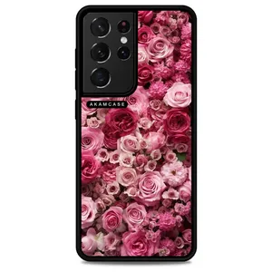 AKAM AMC-WSGS21U-FLOWERS-41 Cover For Samsung Galaxy S21 Ultra