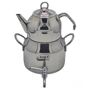 ست کتری و قوری ریور گنجایش کتری 3 لیتر گنجایش قوری 1 لیتر کد RM080 