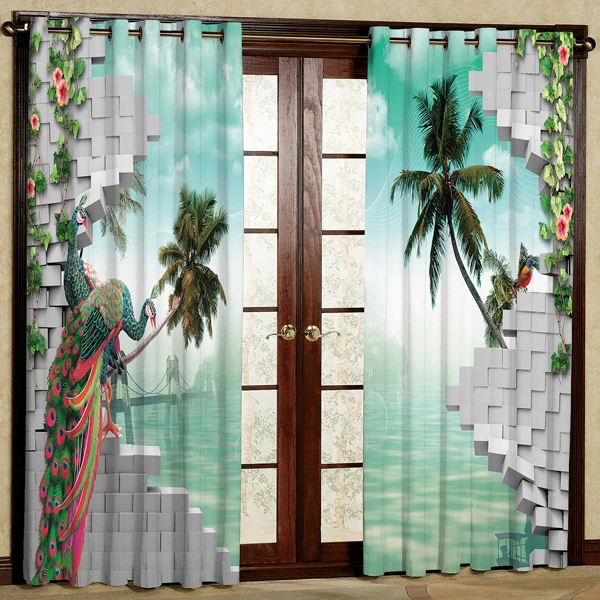 پرده مدل مخمل پانچی کد 6985 سایز 280x140 سانتی متر