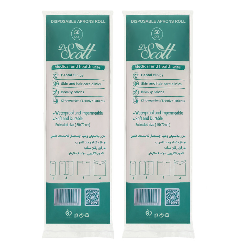 پیش بند یکبار مصرف دکتر اسکات مدل DS-ROLL-2PKG مجموعه 2 عددی